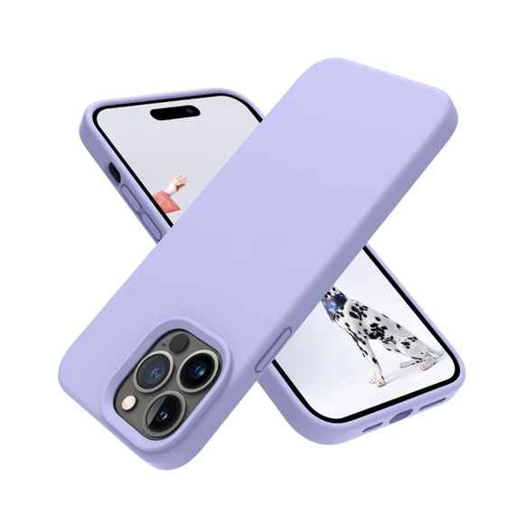 OTOFLY iPhone 14 Pro Max Silicone Shockproof Slim Thin Phone Case in Lavender - Picture 1 of 9